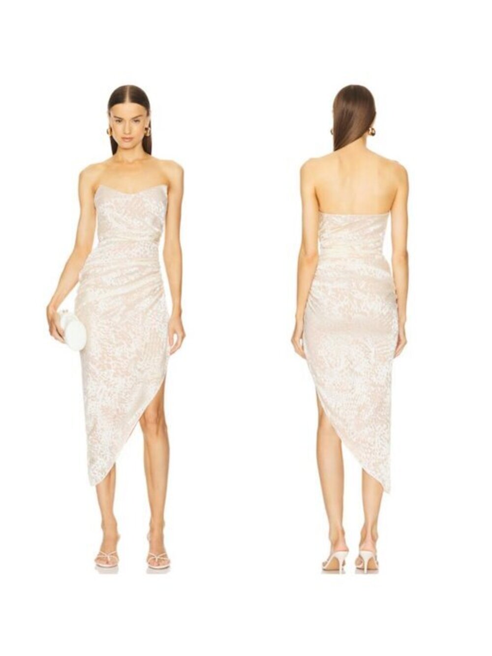 Michael Costello x REVOLVE Cecilia Midi Dress in Ivory